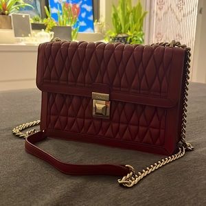 FURLA Red Bag w/ Gold Chain